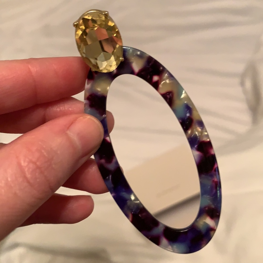 Baublebar Blue tortoise shell earrings